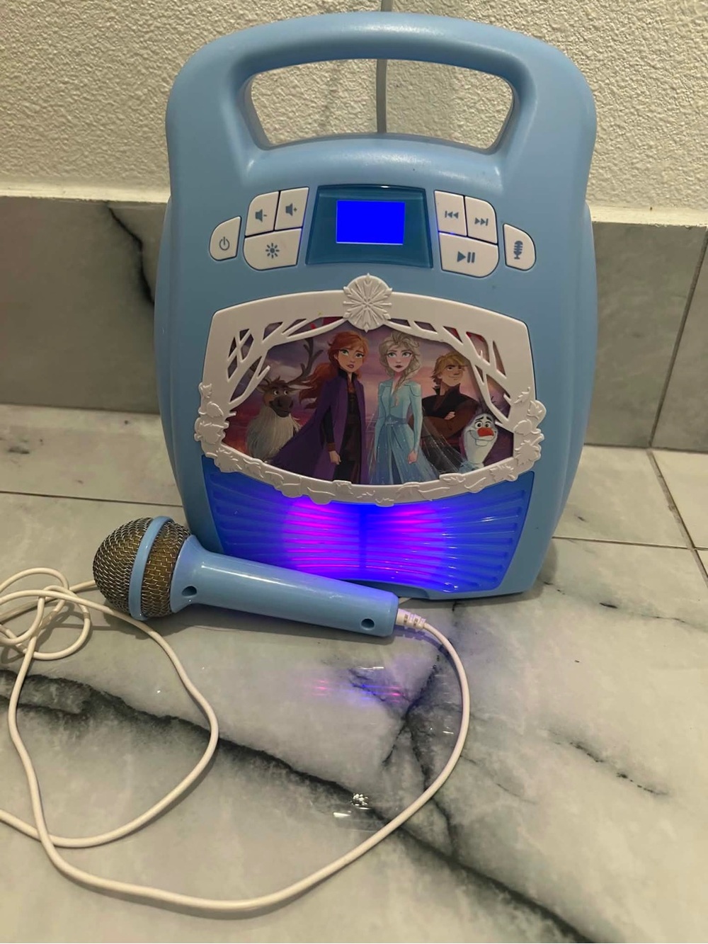 Kids Portable Karaoke Speaker with Microphone - Light Blue